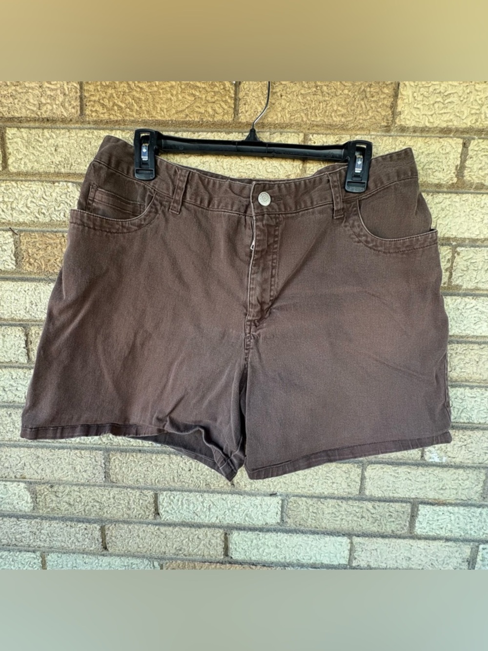 Cherokee Brown Cotton Jean Shorts